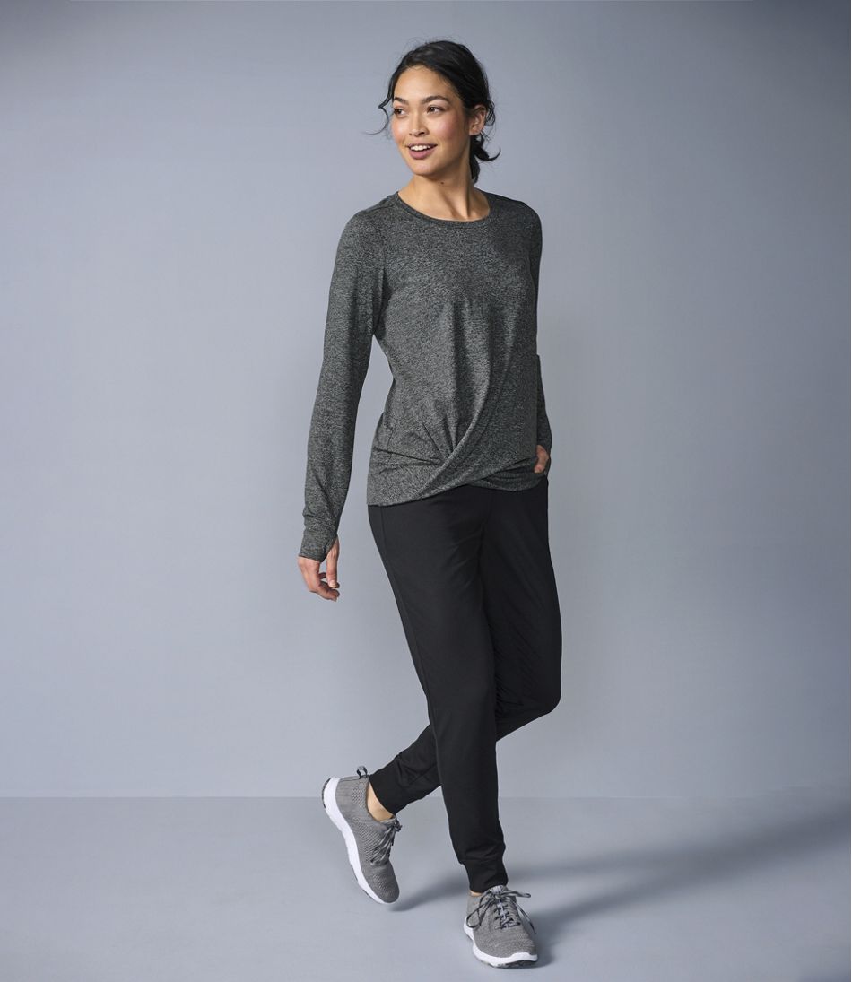 L.L.Bean | Women's VentureSoft Twist-Front Top, Long-Sleeve