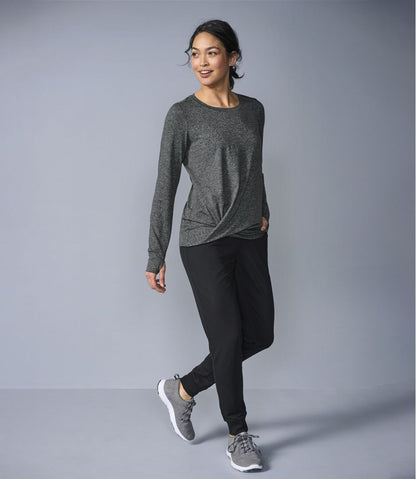 L.L.Bean | Women's VentureSoft Twist-Front Top, Long-Sleeve