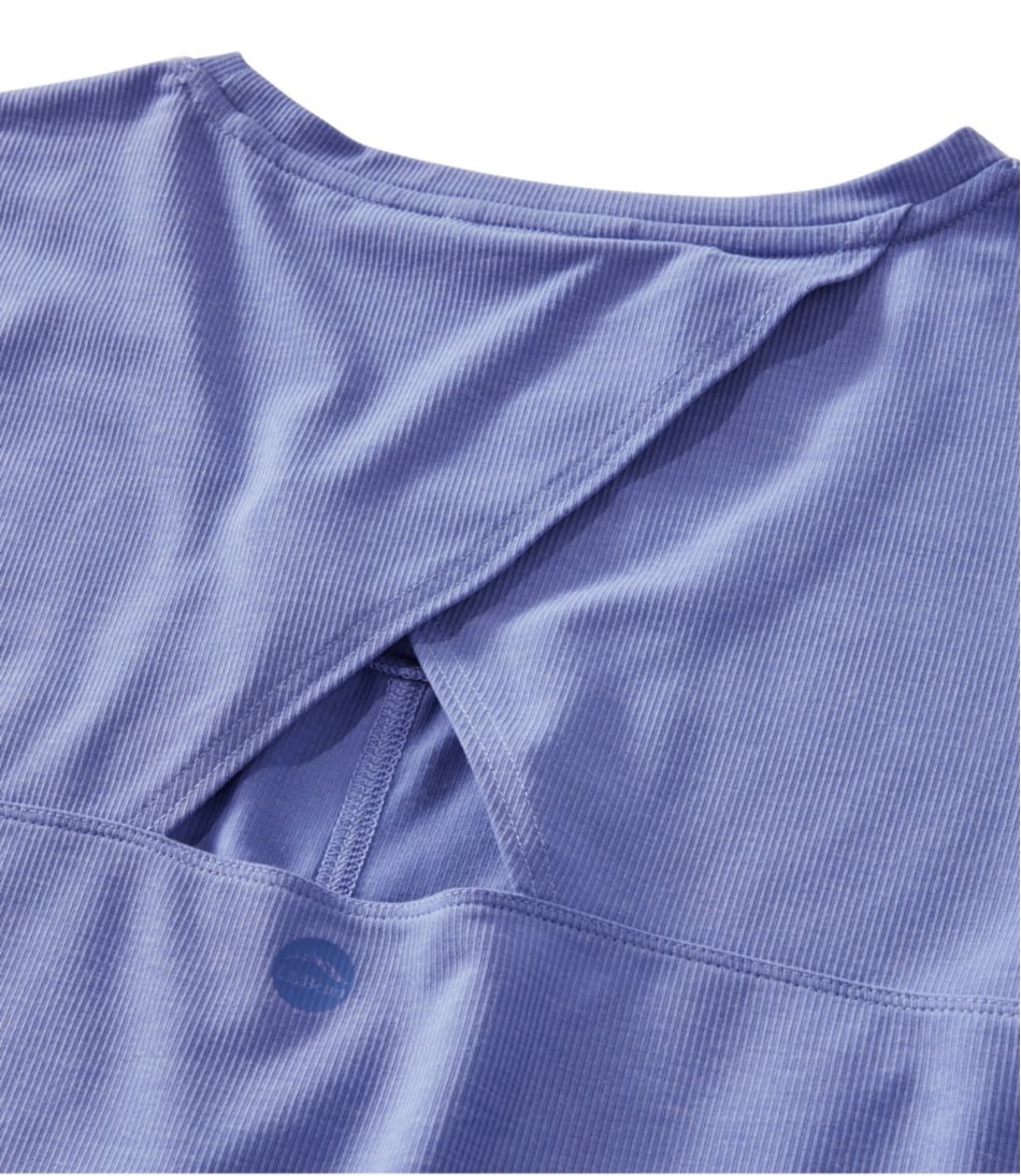 L.L.Bean | Women's Ribbed Performance Tee, Short-Sleeve