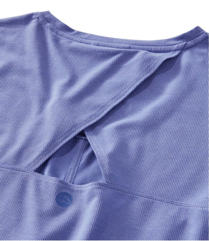 L.L.Bean | Women's Ribbed Performance Tee, Short-Sleeve