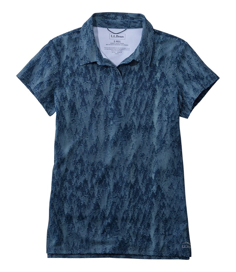L.L.Bean | Women's Access Polo, Short-Sleeve Print