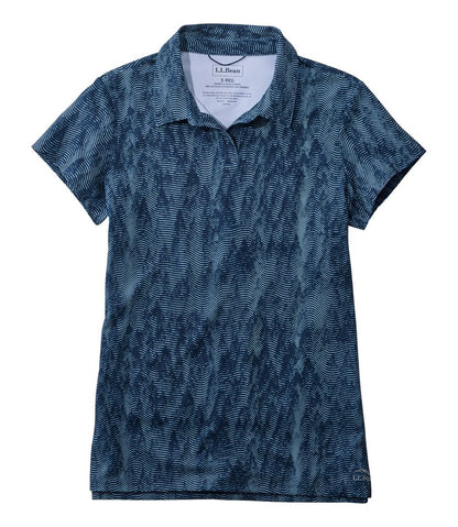 L.L.Bean | Women's Access Polo, Short-Sleeve Print