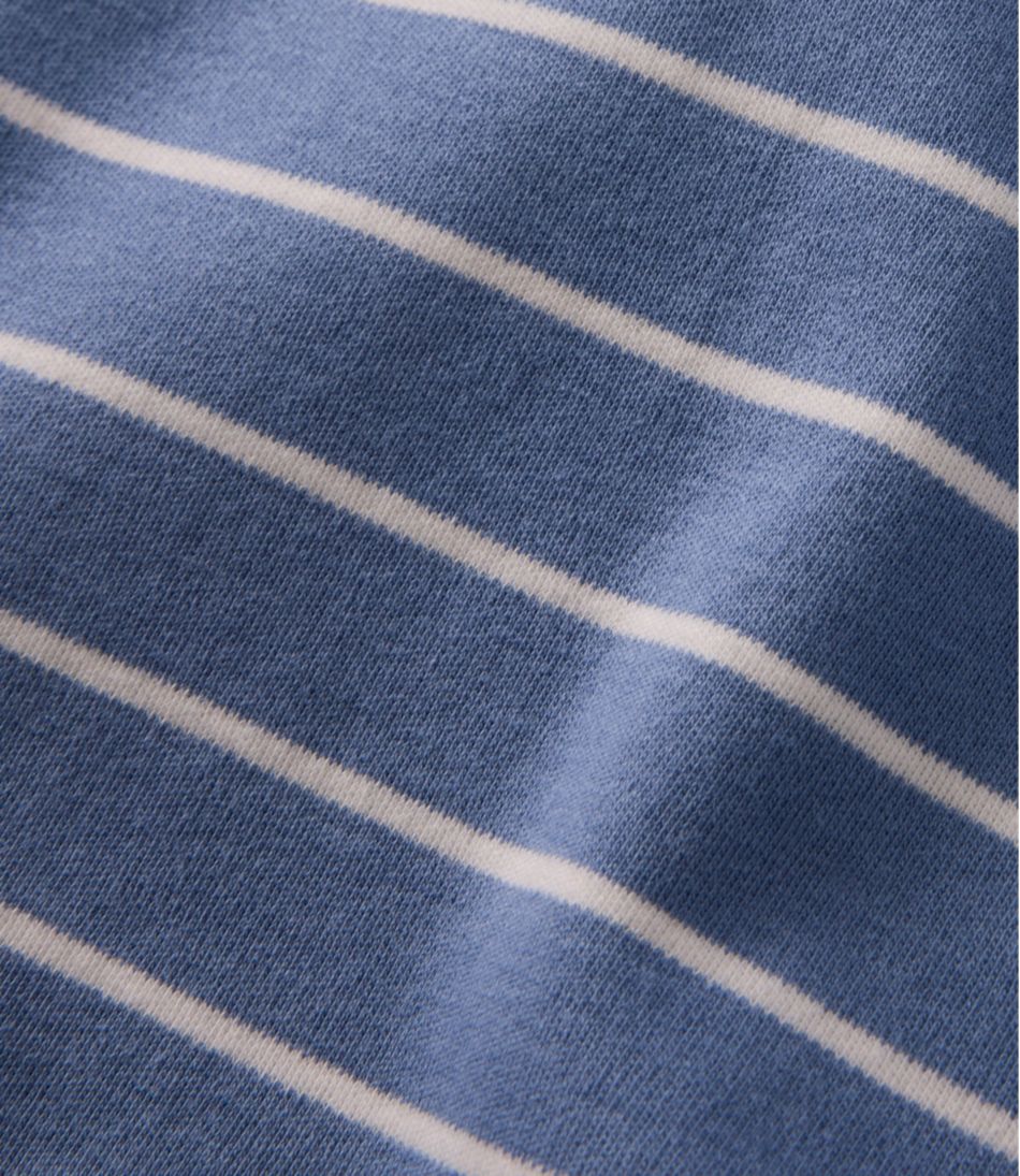 L.L.Bean | Women's L.L.Bean Tee, Short-Sleeve Notch-Neck Stripe