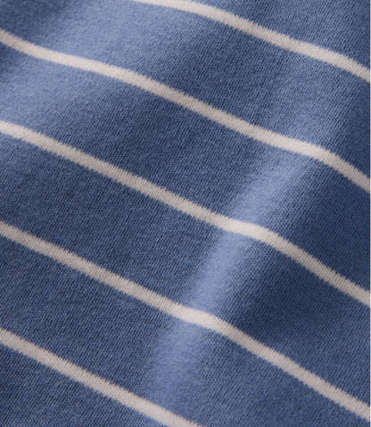 L.L.Bean | Women's L.L.Bean Tee, Short-Sleeve Notch-Neck Stripe