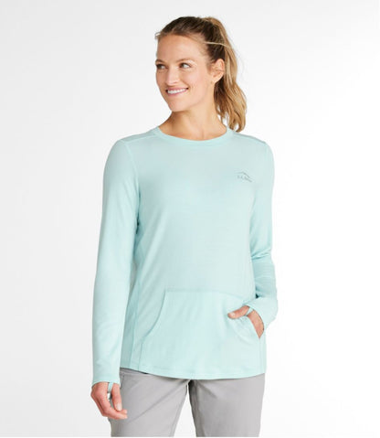 L.L.Bean | Women's Tropicwear Comfort Crew, Long-Sleeve
