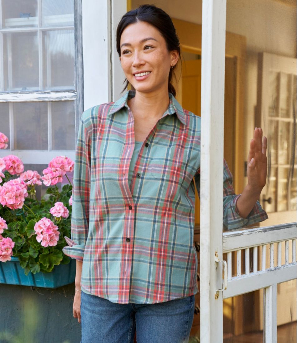 L.L.Bean | Women's Scotch Plaid Flannel Shirt, Relaxed