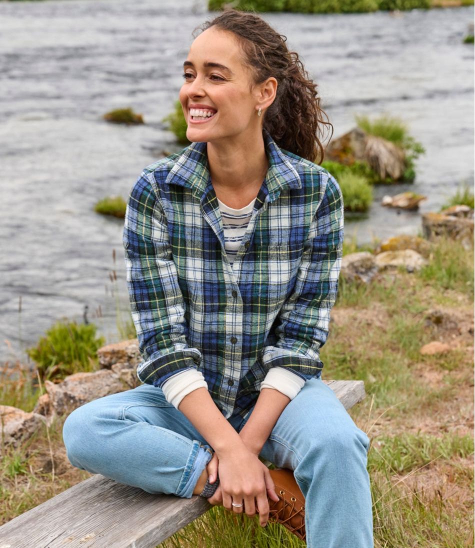 L.L.Bean | Women's Scotch Plaid Flannel Shirt, Relaxed