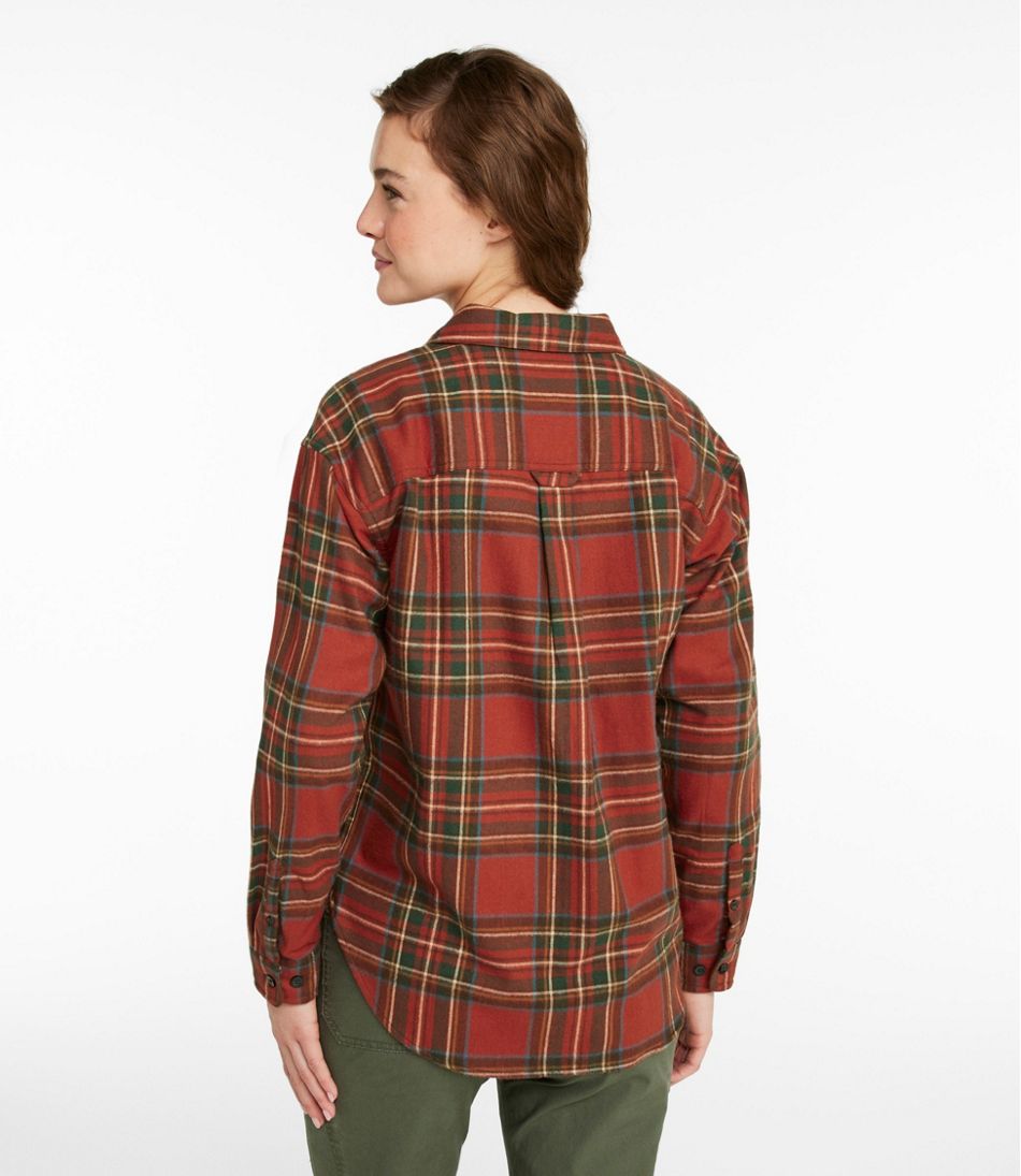 L.L.Bean | Women's Scotch Plaid Flannel Shirt, Boyfriend