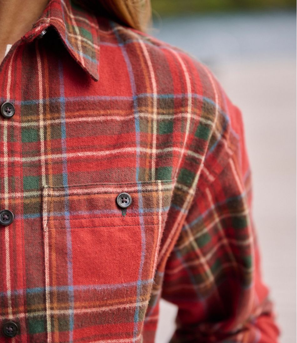 L.L.Bean | Women's Scotch Plaid Flannel Shirt, Boyfriend