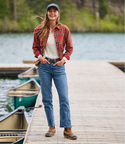 L.L.Bean | Women's Scotch Plaid Flannel Shirt, Boyfriend