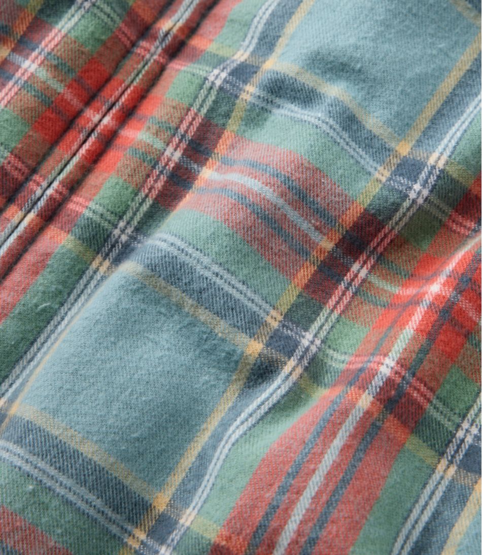 L.L.Bean | Women's Scotch Plaid Flannel Shirt, Relaxed Zip Hoodie