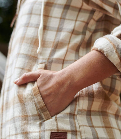 L.L.Bean | Women's Scotch Plaid Flannel Shirt, Relaxed Zip Hoodie
