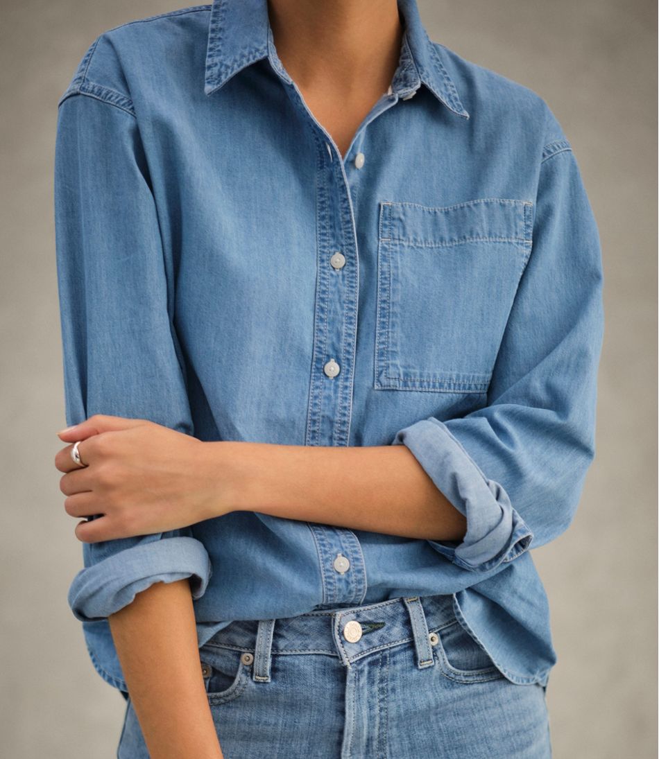 L.L.Bean | Women's L.L.Bean Denim Boyfriend Shirt
