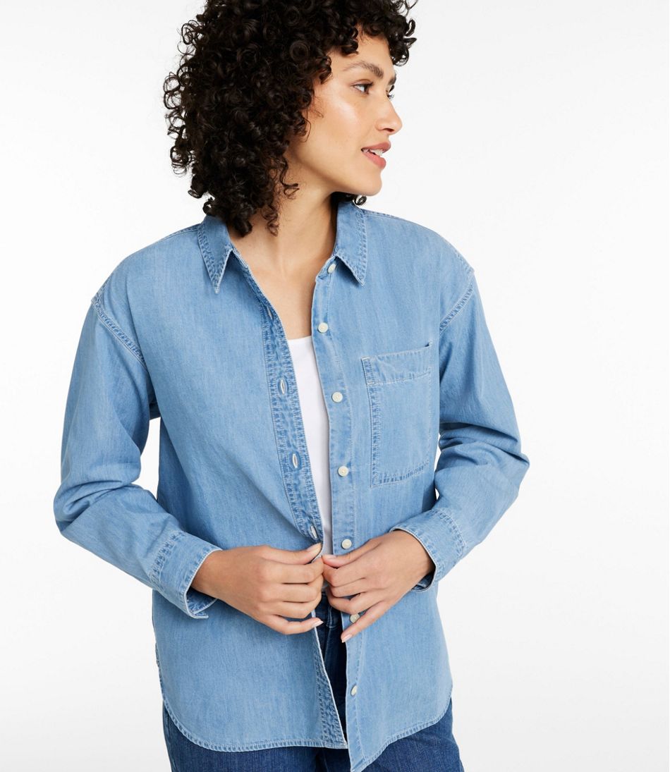 L.L.Bean | Women's L.L.Bean Denim Boyfriend Shirt