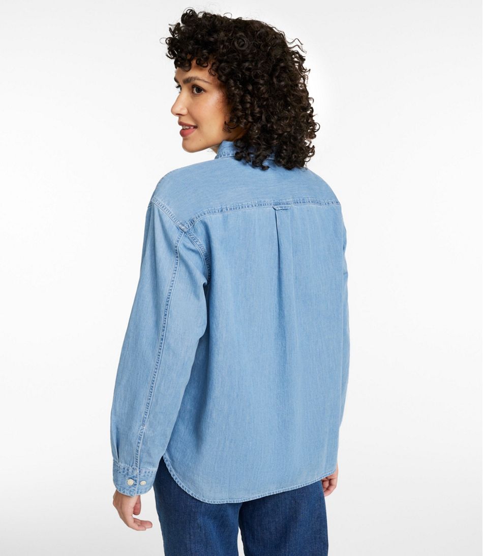 L.L.Bean | Women's L.L.Bean Denim Boyfriend Shirt