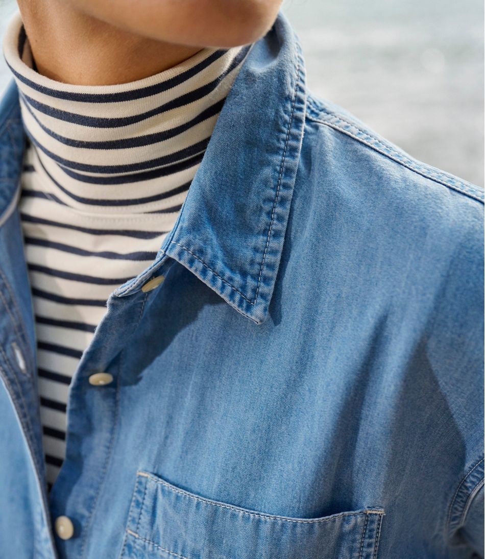 L.L.Bean | Women's L.L.Bean Denim Boyfriend Shirt