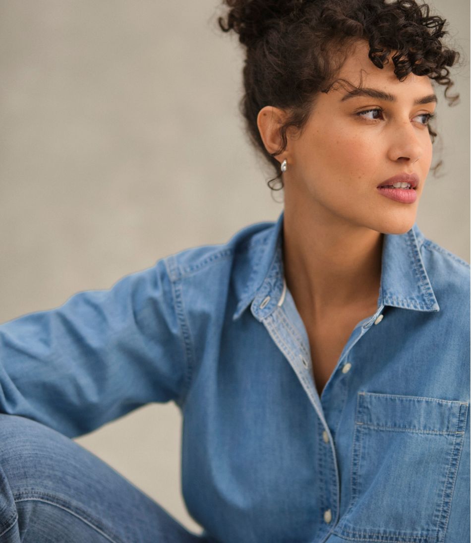 L.L.Bean | Women's L.L.Bean Denim Boyfriend Shirt