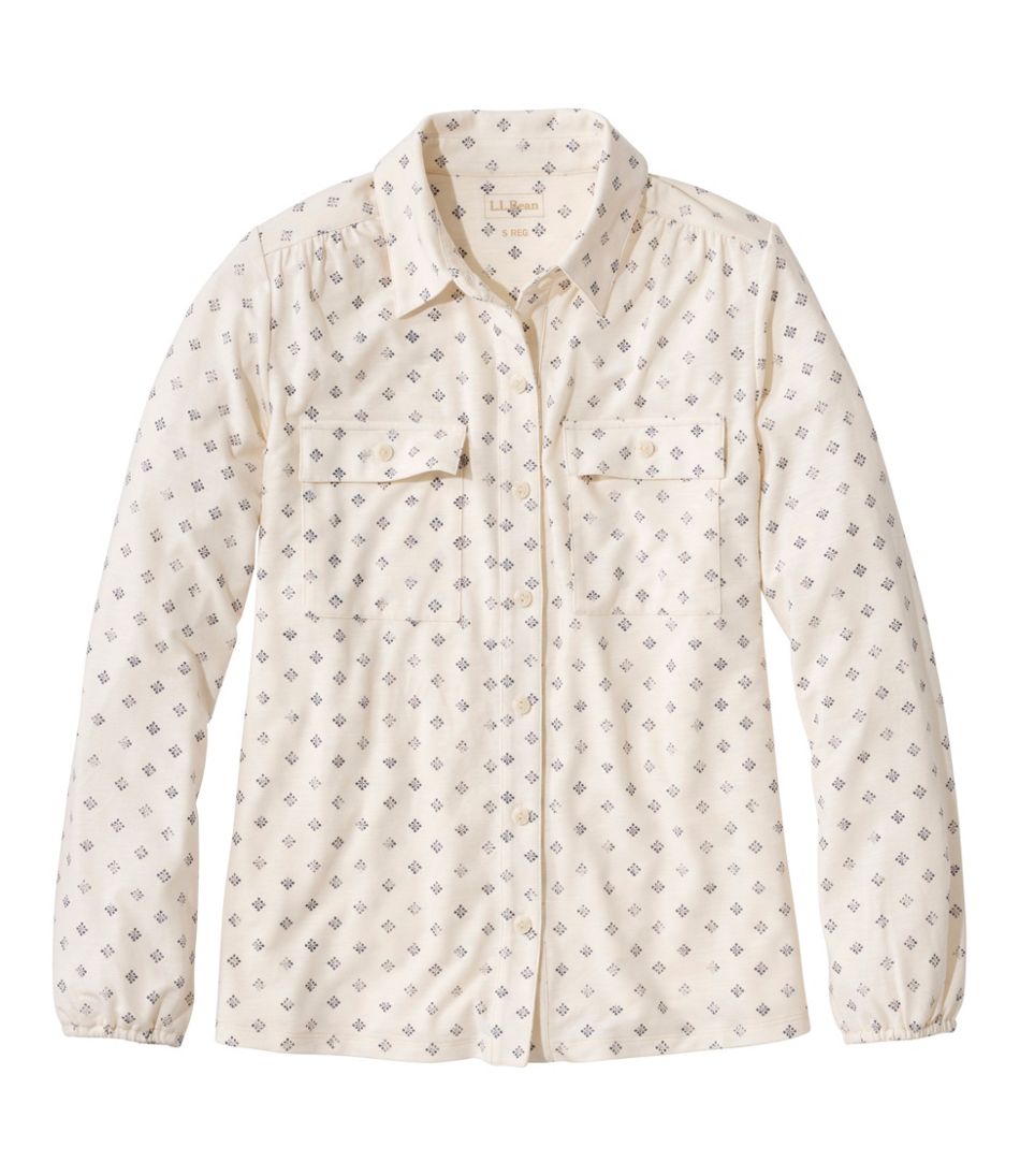 L.L.Bean | Women's Camden Hills Button Front Shirt, Print