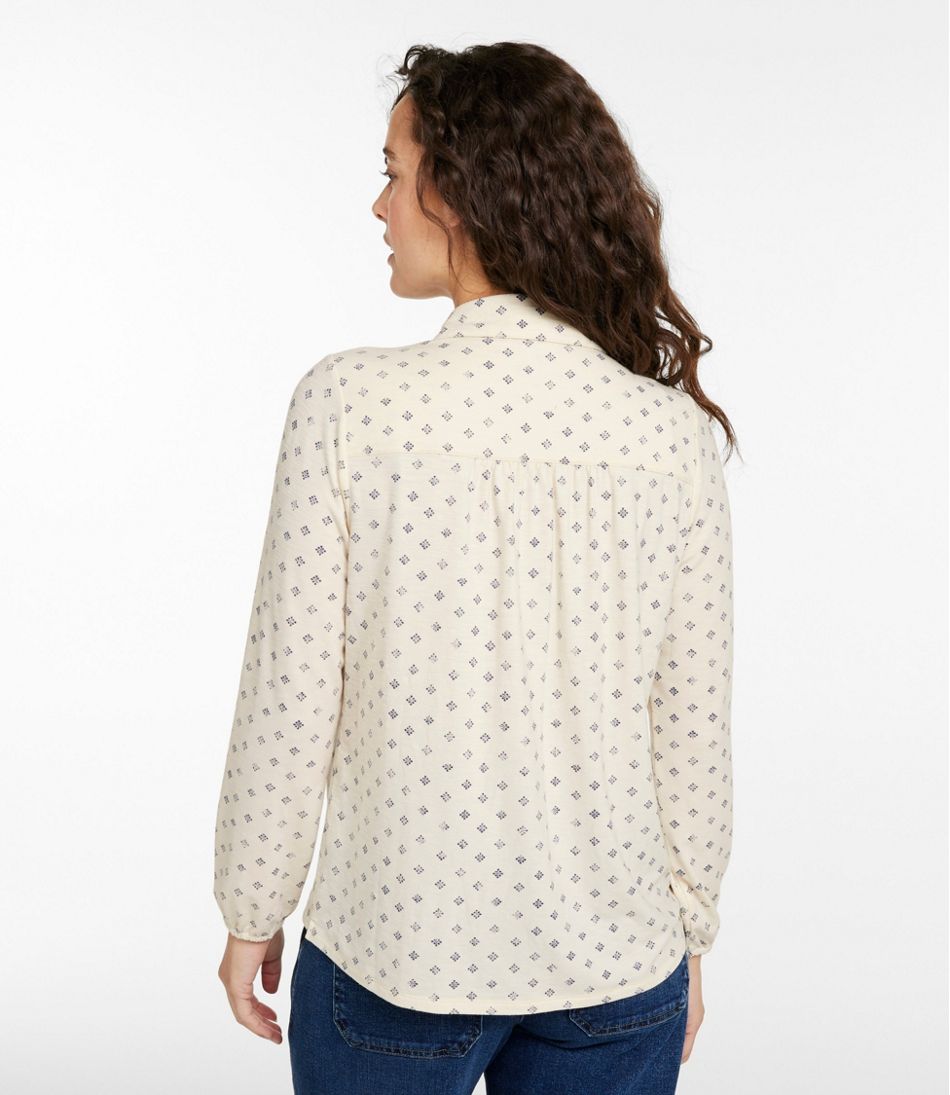 L.L.Bean | Women's Camden Hills Button Front Shirt, Print