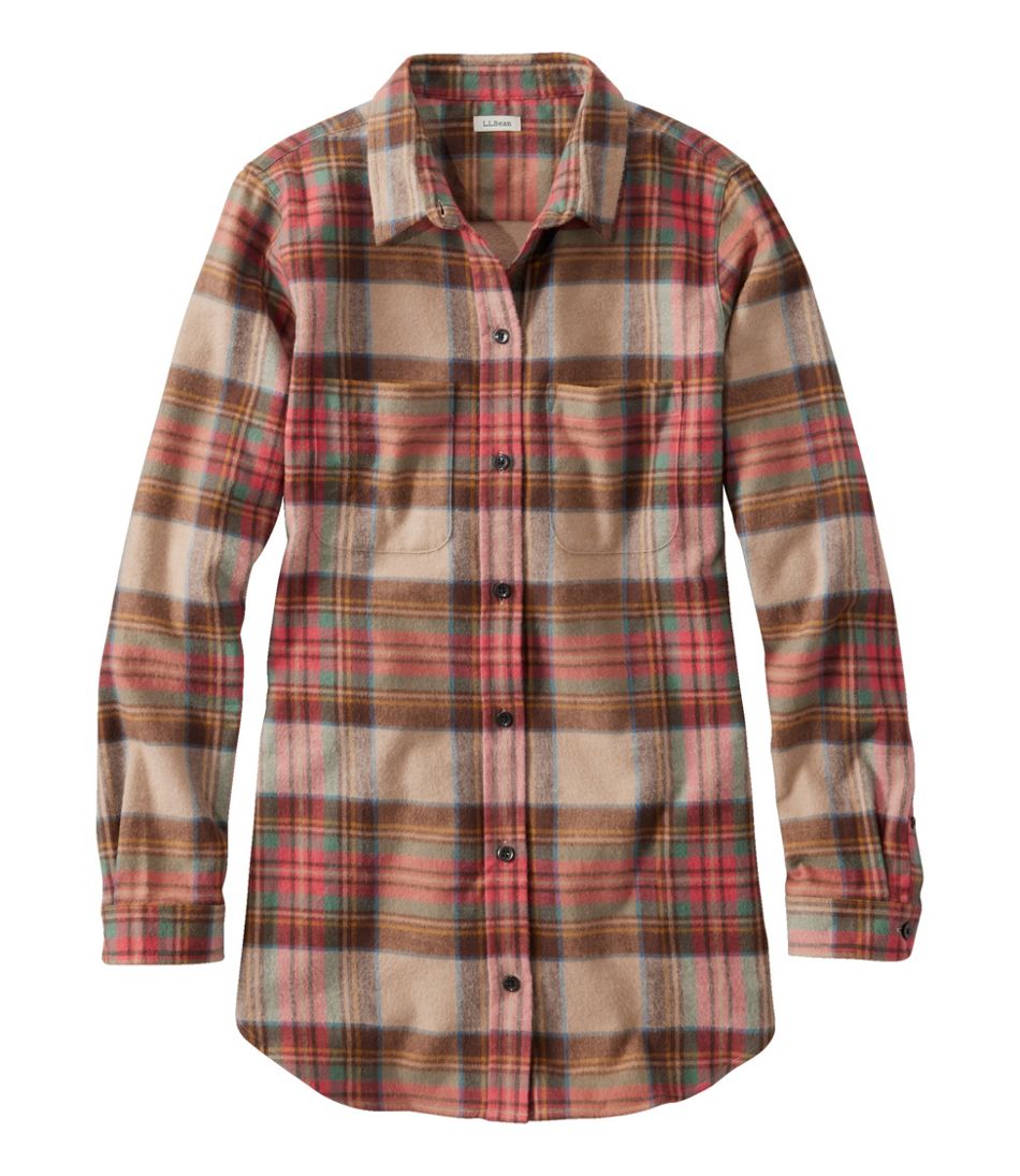 L.L.Bean | Women's Scotch Plaid Flannel Shirt, Tunic
