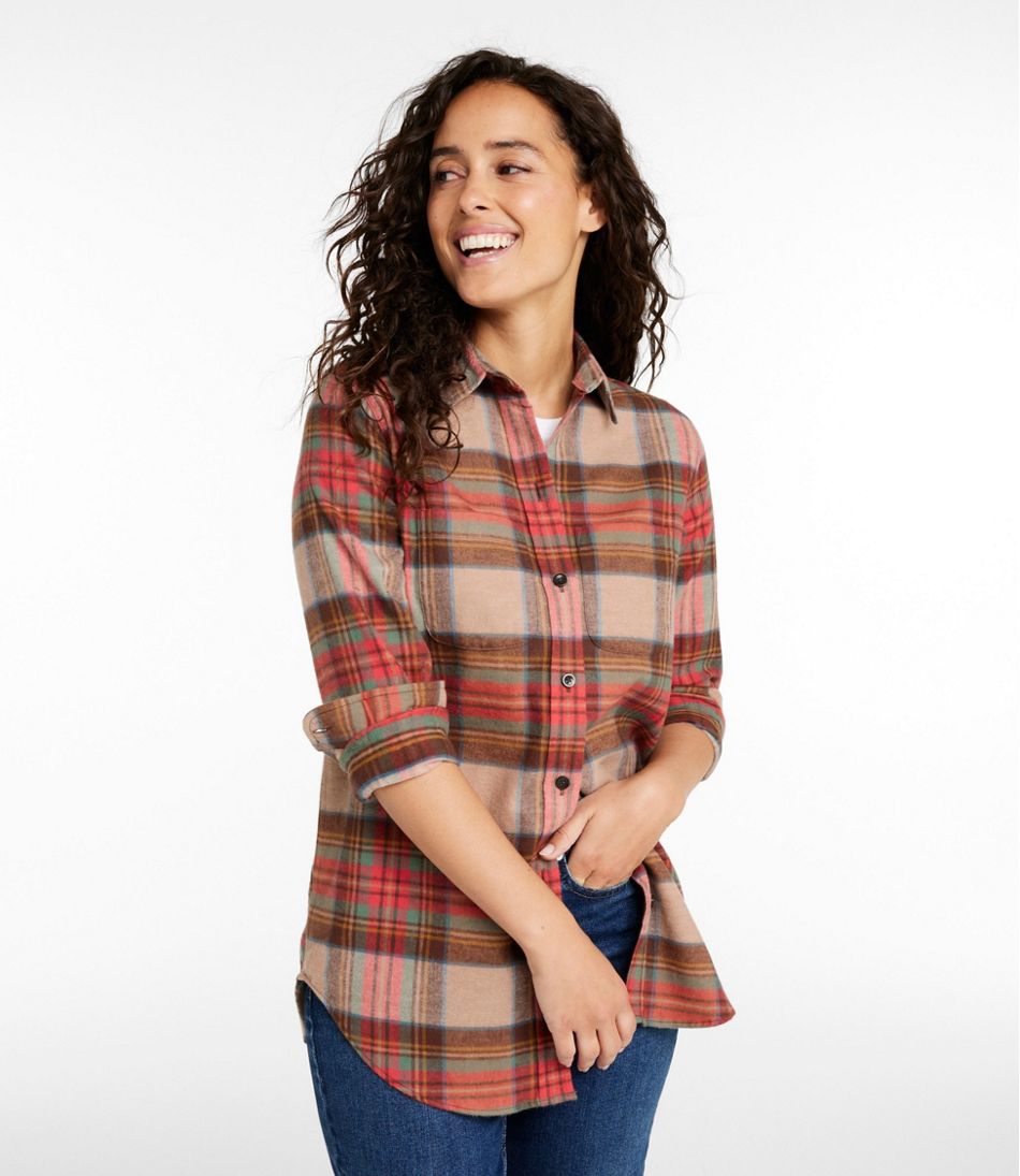 L.L.Bean | Women's Scotch Plaid Flannel Shirt, Tunic