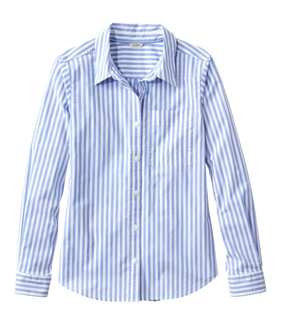 L.L.Bean | Women's Essential Cotton Poplin Shirt, Long-Sleeve