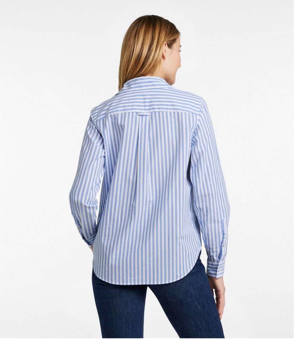 L.L.Bean | Women's Essential Cotton Poplin Shirt, Long-Sleeve