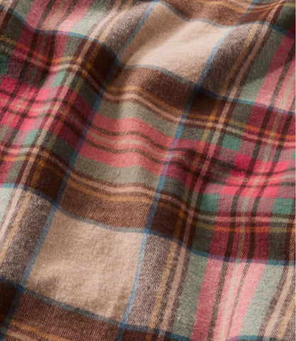 L.L.Bean | Women's Scotch Plaid Flannel Shirt, Quarter-Zip