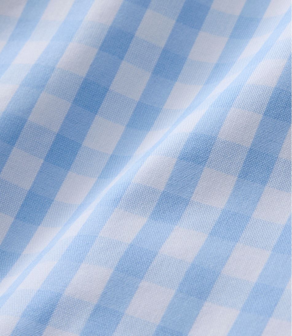 L.L.Bean | Women's Wrinkle-Free Pinpoint Oxford Shirt, Long-Sleeve Relaxed Fit Plaid