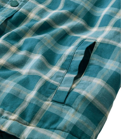 L.L.Bean | Women's Fleece-Lined Flannel Shirt, Snap-Front Plaid