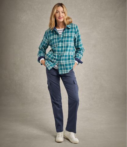 L.L.Bean | Women's Fleece-Lined Flannel Shirt, Snap-Front Plaid