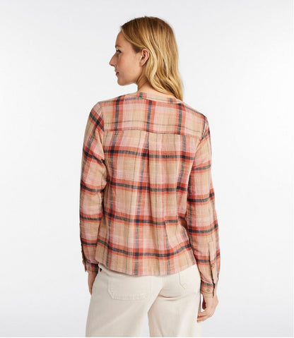 L.L.Bean | Women's L.L.Bean Day Breeze Shirt, Long-Sleeve Collarless