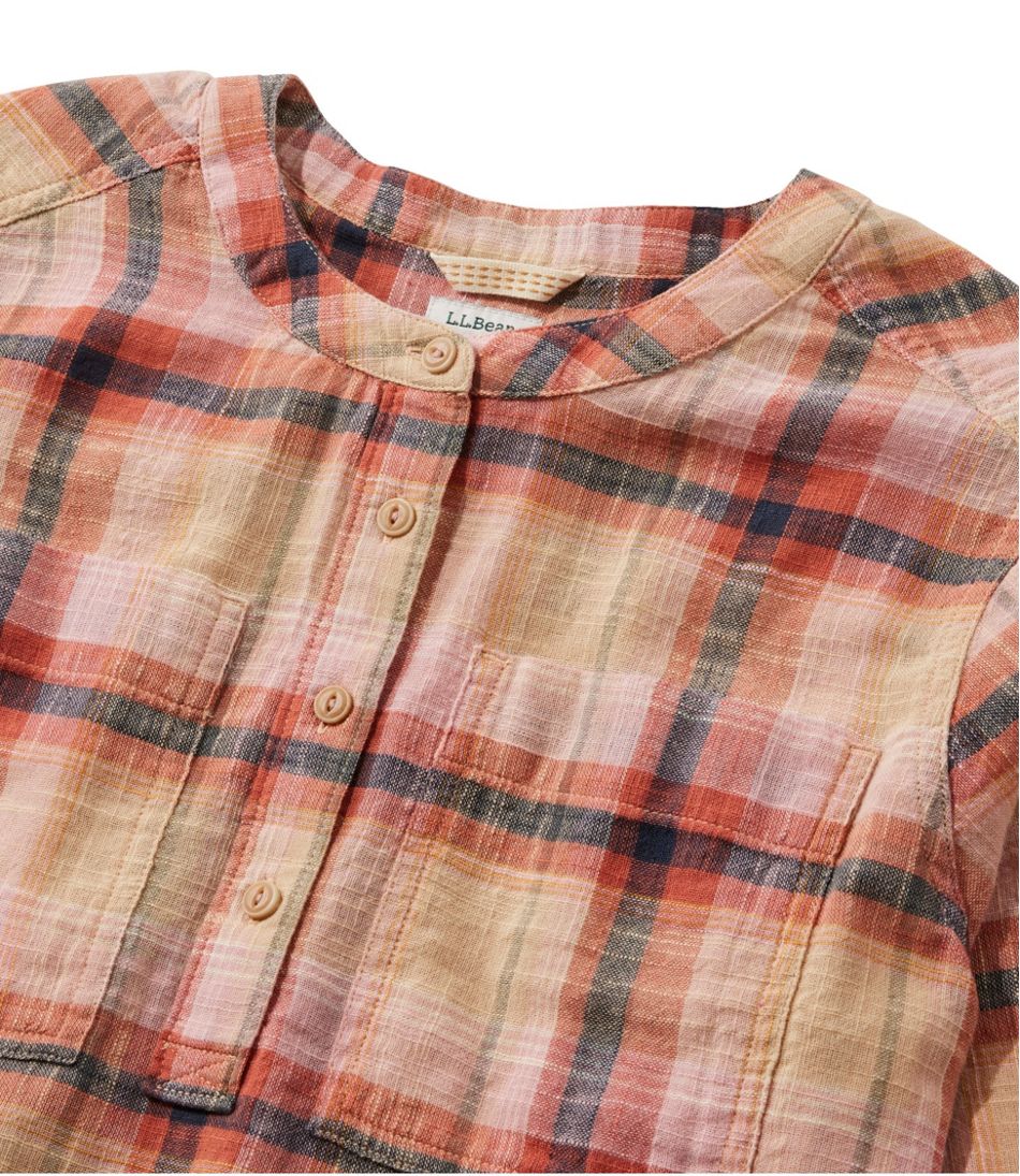 L.L.Bean | Women's L.L.Bean Day Breeze Shirt, Long-Sleeve Collarless