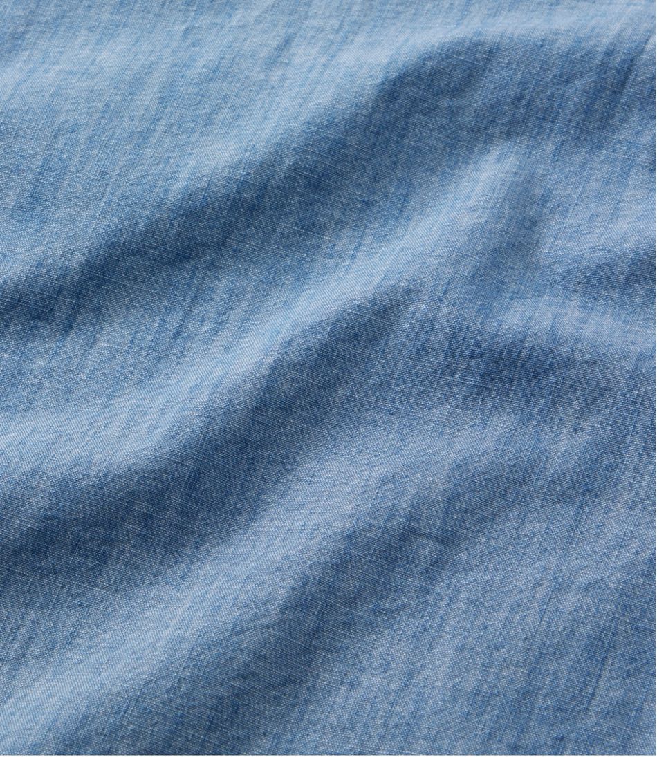 L.L.Bean | Women's Essential Cotton Shirt, Chambray Long Sleeve