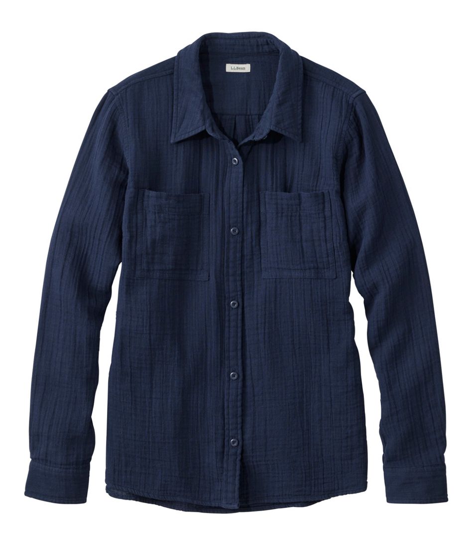 L.L.Bean | Women's Cloud Gauze Shirt, Long-Sleeve