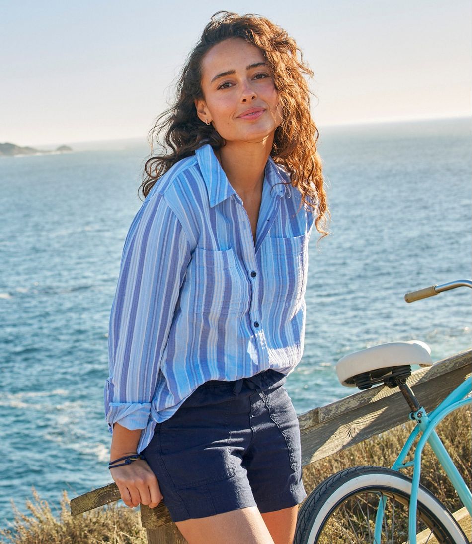 L.L.Bean | Women's Cloud Gauze Shirt, Long-Sleeve