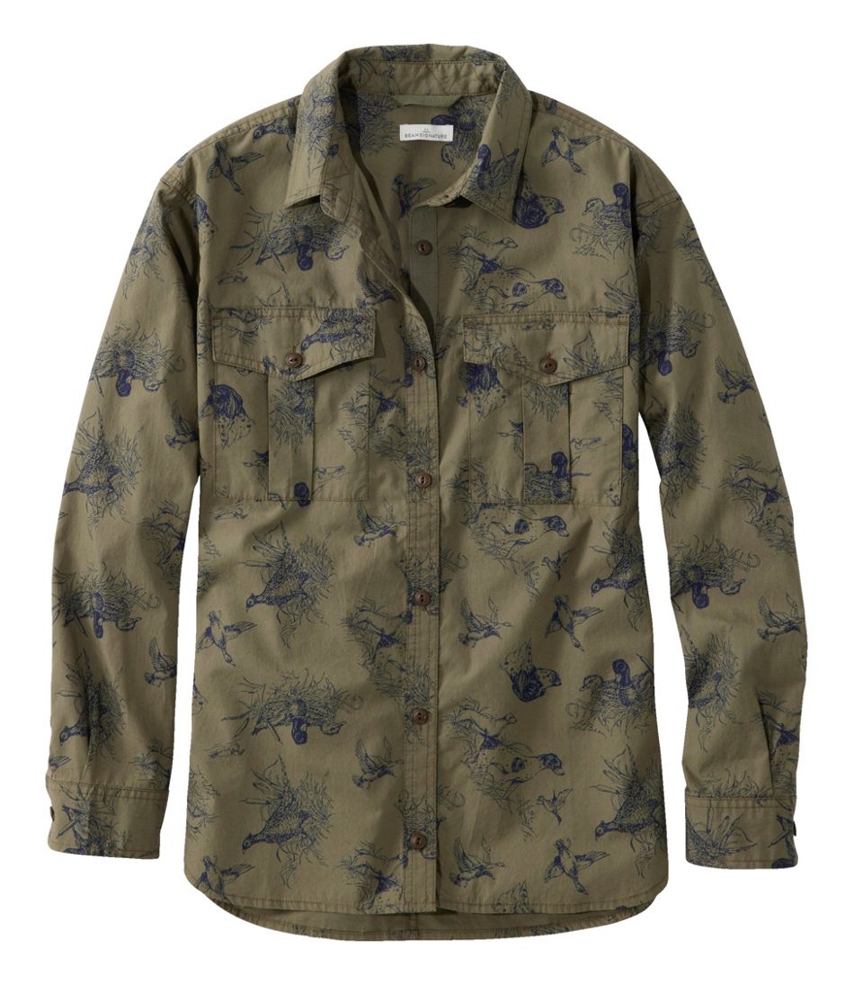 L.L.Bean | Women's Signature Soft Poplin Shirt, Novelty