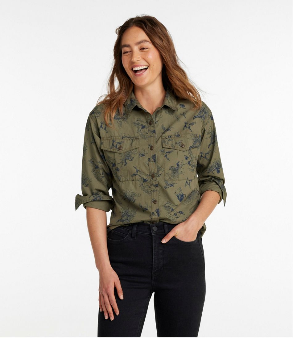 L.L.Bean | Women's Signature Soft Poplin Shirt, Novelty