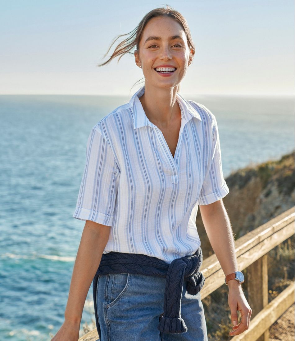 L.L.Bean | Women's Cloud Gauze Shirt, Polo