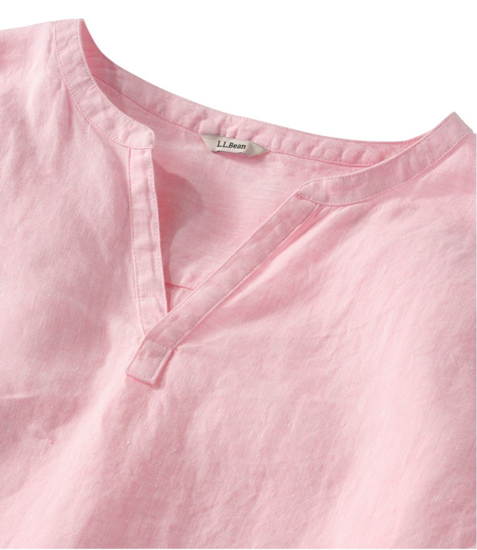 L.L.Bean | Women's Premium Washable Linen Shirt, Splitneck