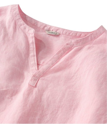 L.L.Bean | Women's Premium Washable Linen Shirt, Splitneck