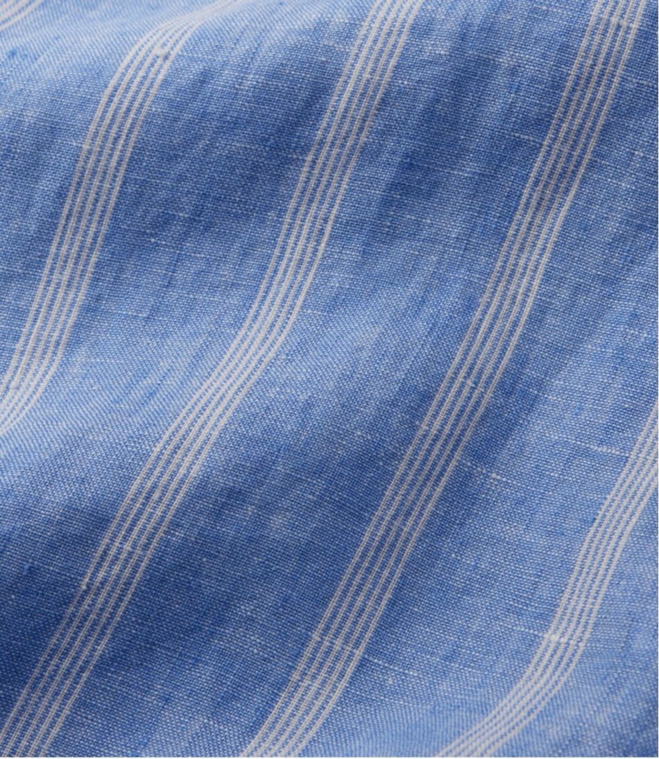 L.L.Bean | Women's Premium Washable Linen Shirt, Tunic Stripe