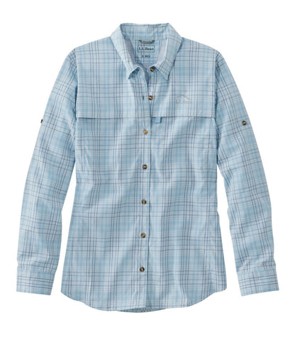 L.L.Bean | Women's Tropicwear Shirt, Plaid Long-Sleeve