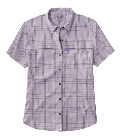 L.L.Bean | Women's Tropicwear Shirt, Plaid Short-Sleeve