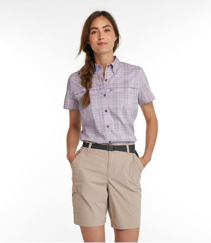 L.L.Bean | Women's Tropicwear Shirt, Plaid Short-Sleeve