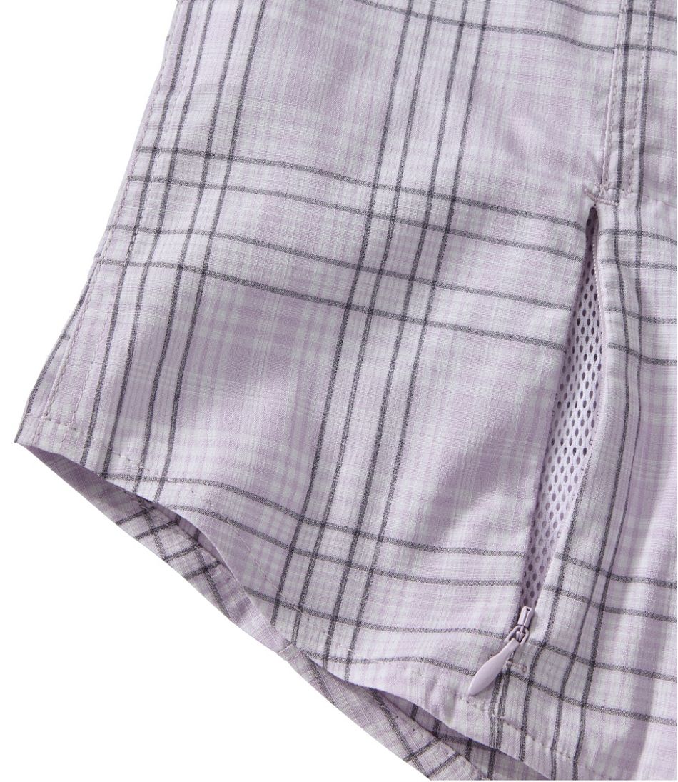 L.L.Bean | Women's Tropicwear Shirt, Plaid Short-Sleeve