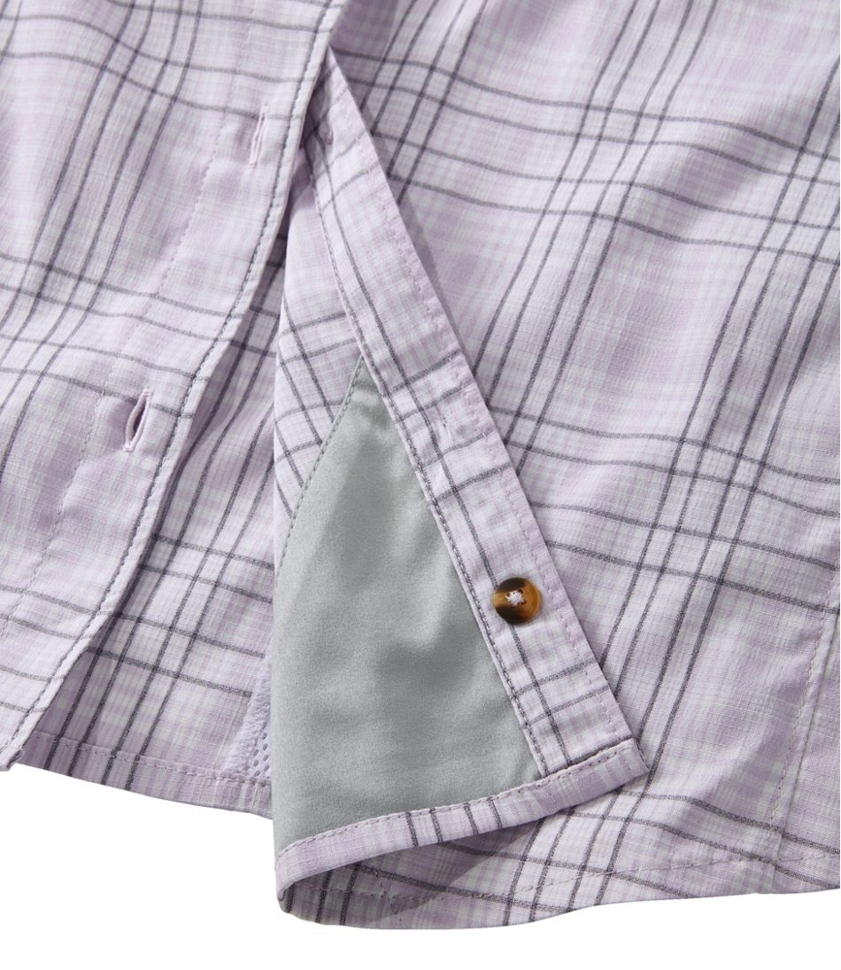 L.L.Bean | Women's Tropicwear Shirt, Plaid Short-Sleeve