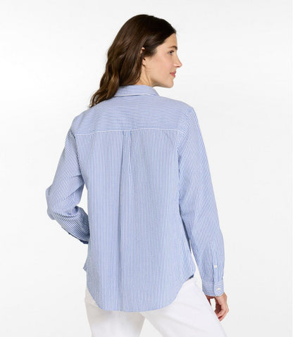 L.L.Bean | Women's Vacationland Seersucker Shirt, Long-Sleeve
