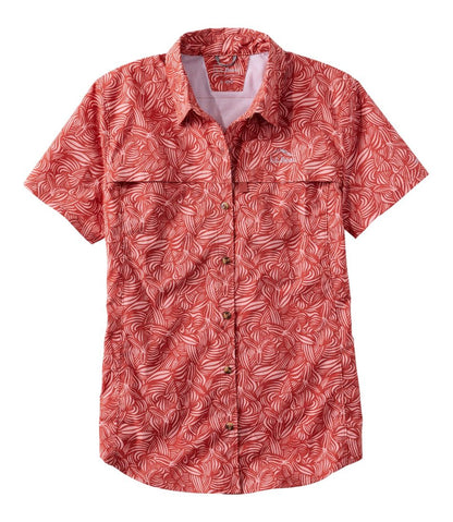 L.L.Bean | Women's Tropicwear Shirt, Short-Sleeve Print