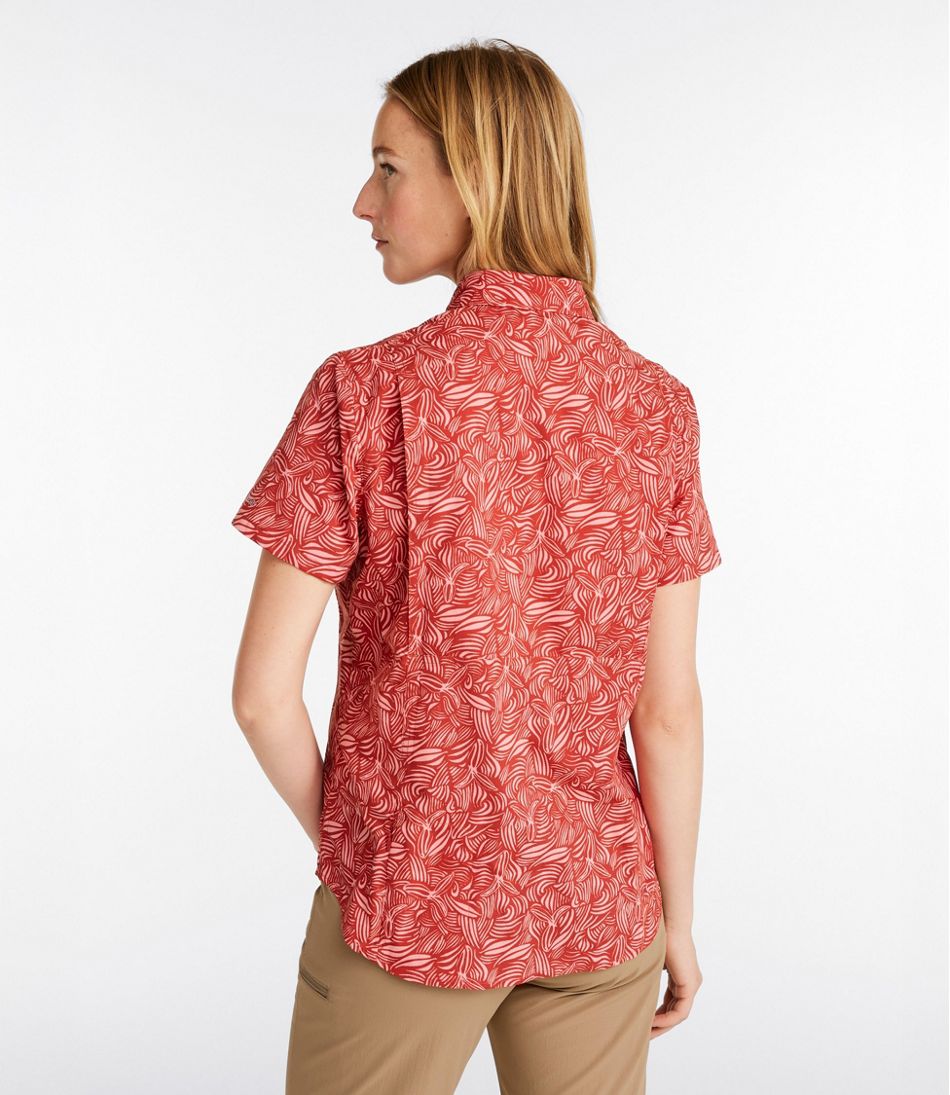 L.L.Bean | Women's Tropicwear Shirt, Short-Sleeve Print